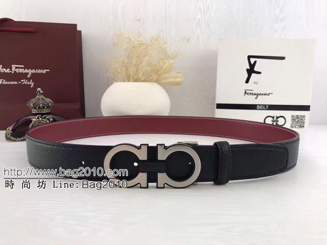 菲拉格慕男士皮帶 Ferragamo雙面牛皮爆款腰帶  jjp2230